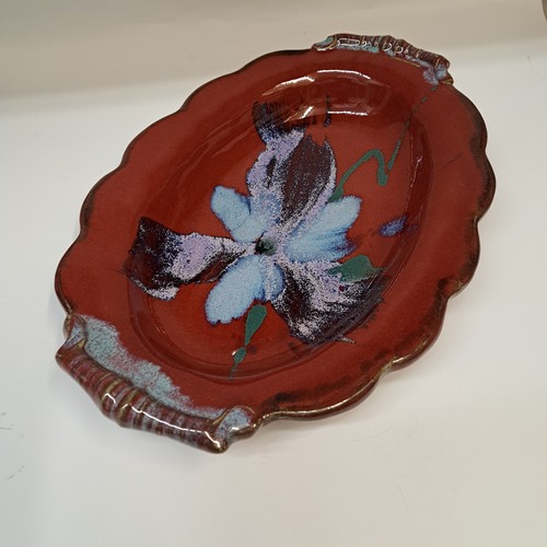 #250290 Platter, Scalloped Edge Red $22 at Hunter Wolff Gallery